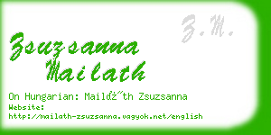 zsuzsanna mailath business card